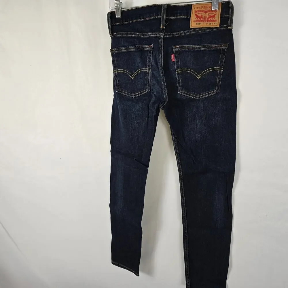 Levi's 510 Jeans Men's 29 x 32*** Blue Dark Wash Skinny Fit